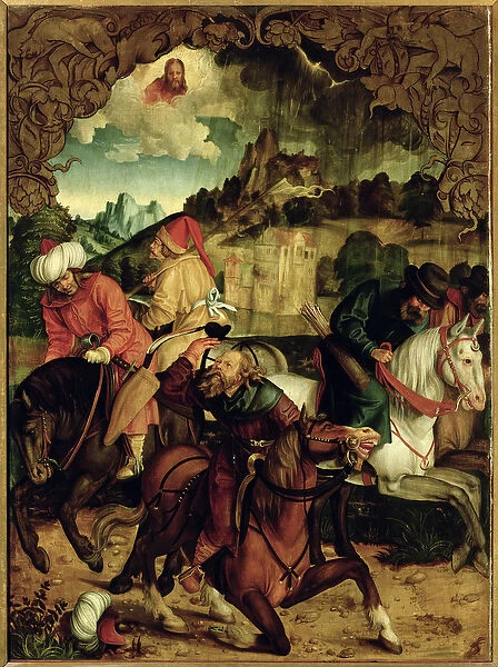 The Conversion of St. Paul, from a polyptych depicting Scenes from the Lives of SS