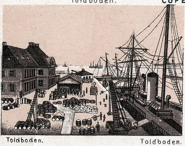 Copenhagen (Copenhagen), Denmark: view of Toldboden (harbour, harbor)