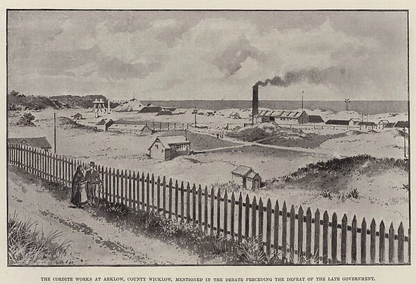 The Cordite Works at Arklow, County Wicklow, mentioned in the Debate preceding the Defeat of the Late Government (litho)
