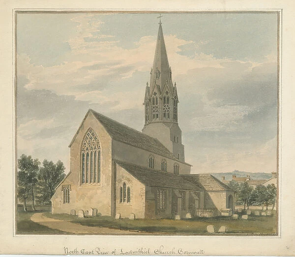 Cornwall - Lostwithiel Church, 1821 (w  /  c on paper)