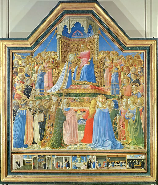 Coronation of the Virgin, c. 1430-32 (tempera on panel) (for detail see 93858)