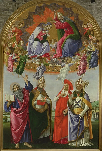 Coronation of the Virgin (San Marco Altarpiece), 1490-92 (tempera on panel)