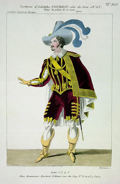 Costume for Adolphe Nourrit (1802-39) in the Role of Don Giovanni in the Opera of that