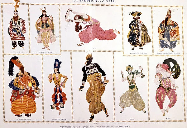 Costumes for 'Scheherazade'(Sheherazade)