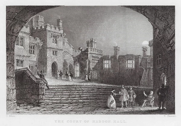 The Court of Haddon Hall (engraving)