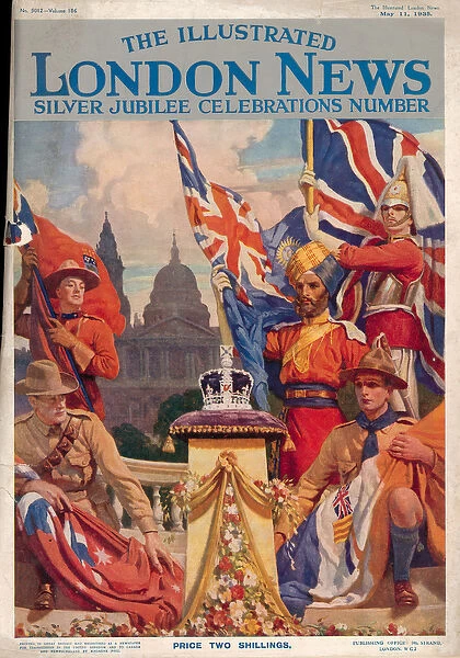 Front cover of The Illustrated London News Silver Jubilee Celebrations Number
