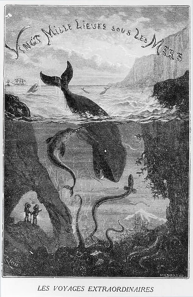 Cover Illustration from 20, 000 Leagues Under the Sea
