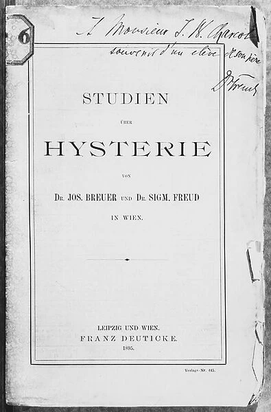 Front cover of Studien uber Hysterie by Josef Breuer (1842-1925) and Freud