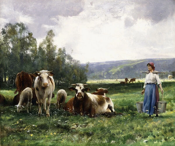 The Cow Pasture, (oil on canvas)