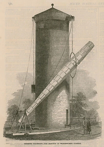 The Craig telescope on Wandsworth Common (engraving)