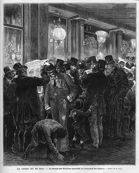 The crisis of 16 May 1877: reading the latest news on the boulevard des Italians in Paris