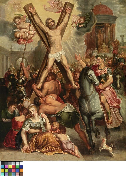 The Crucifixion of Saint Andrew (oil on canvas)