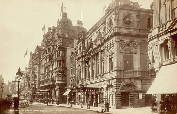 Dalys Theatre and north side of Leicester Square, London (photo)