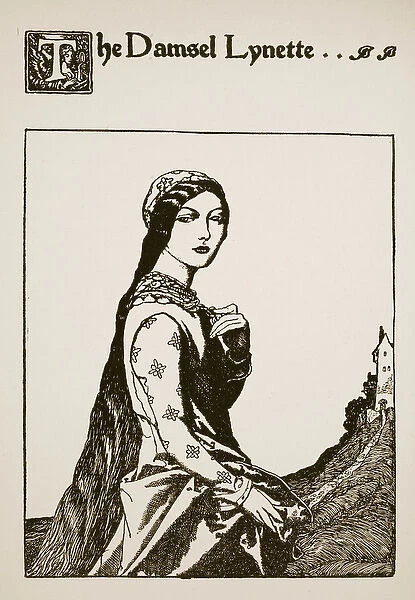 The Damsel Lynette, illustration from The Story of Sir Launcelot