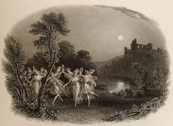 The Dance of the Fairies, engraved by F. C