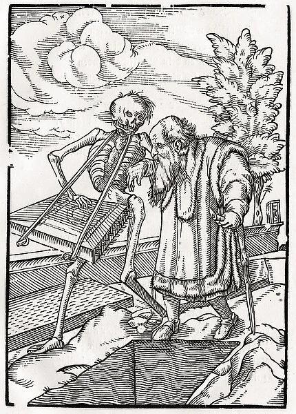 Death comes to the Old Man, or the Hermit, from Der Todten Tanz, published Basel