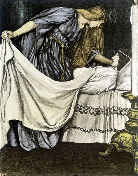 The Death of Tristan - in 'The Roman of Tristan and Iseult'