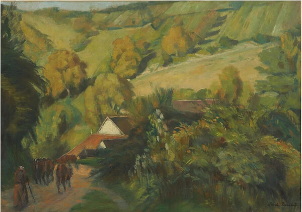 The Descent to Molosmes, 1907 (oil on canvas)