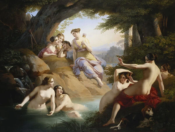 Diana and Nymphs Bathing, 1846 (oil on canvas)