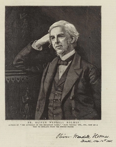 Dr Oliver Wendell Holmes (engraving)