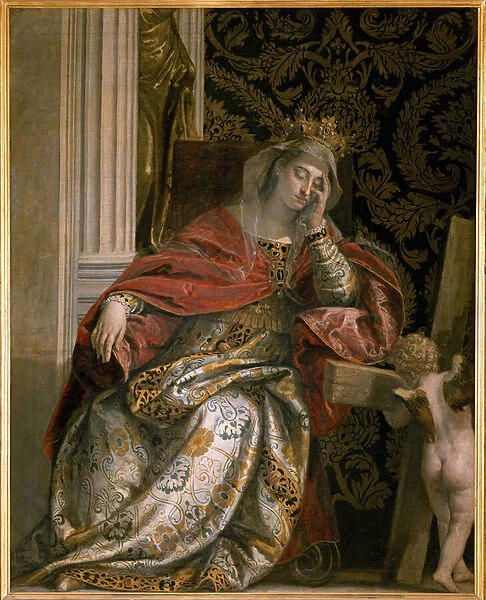 The Dream of Saint Helena (Sainte Helene, 249-330), c. 1580 (oil on canvas)