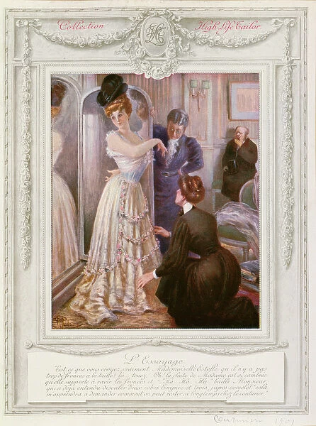 The Dressmaker, 1901 (colour litho)