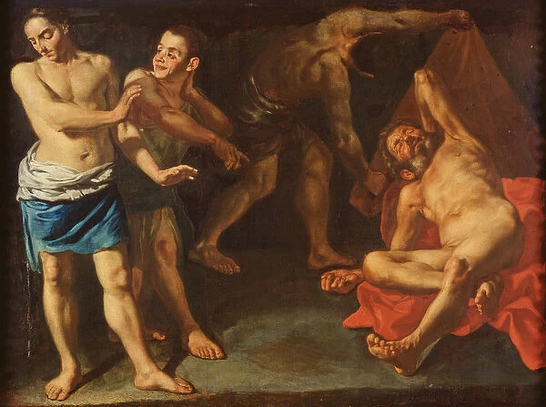 The Drunkenness of Noah (oil on canvas)