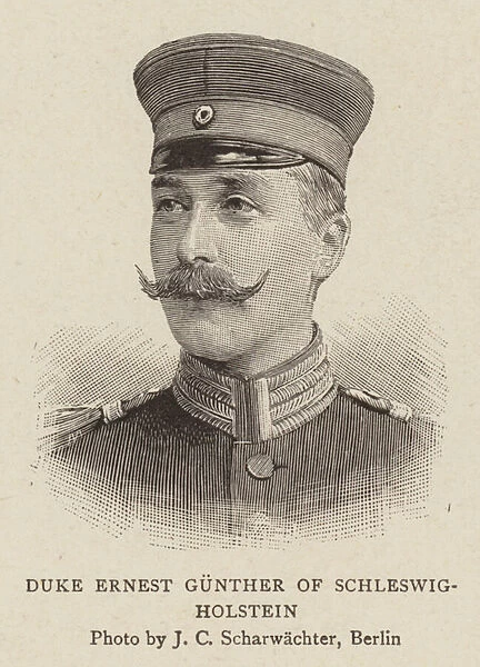 Duke Ernest Gunther of Schleswig-Holstein (engraving)