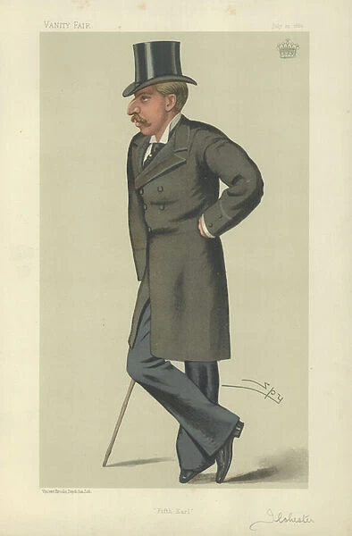 The Earl of Ilchester (colour litho)