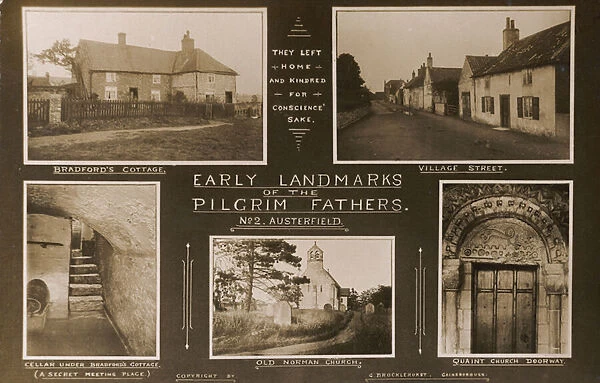 Early Landmarks of the Pilgrim Fathers (b  /  w photo)