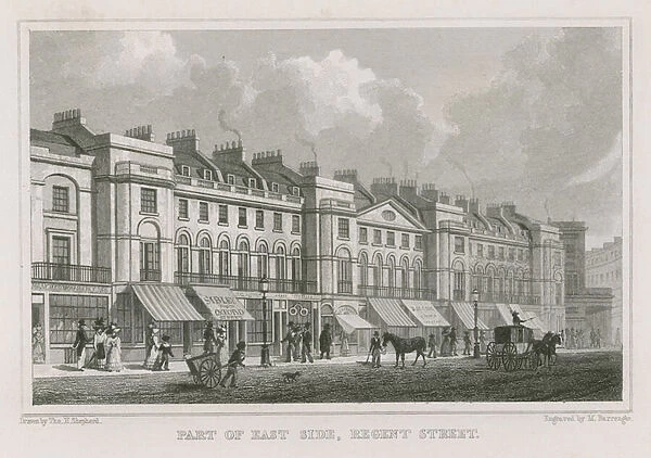 Part of the east side of Regnet Street, London (engraving)