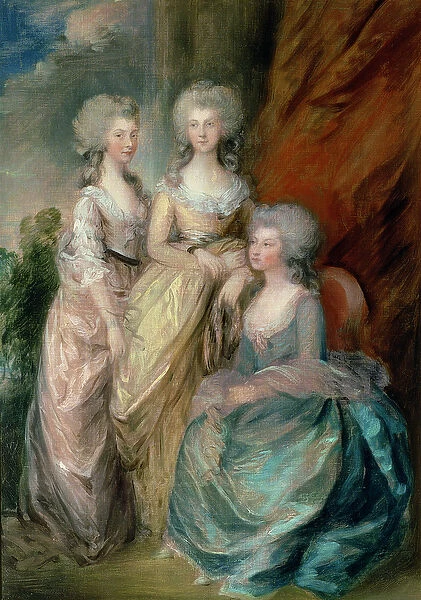 The three eldest daughters of George III: Princesses Charlotte