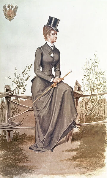 Elizabeth of Bavaria (1837-96), lithographed by Vincent Brooks, Day & Son, pub