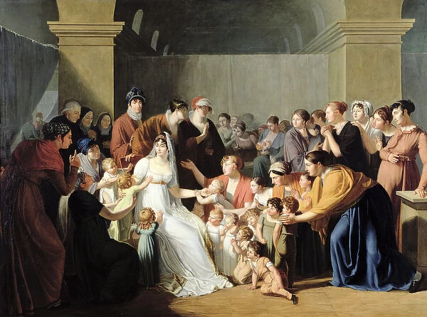 Empress Josephine (1763-1814) Among the Children, 1806 (oil on canvas)