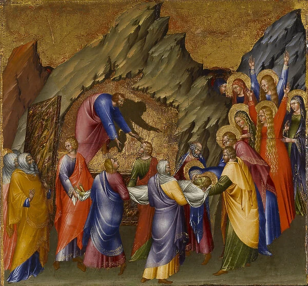 The Entombment of Christ, from the Malavolti altarpiece, 1426 (tempera with gold