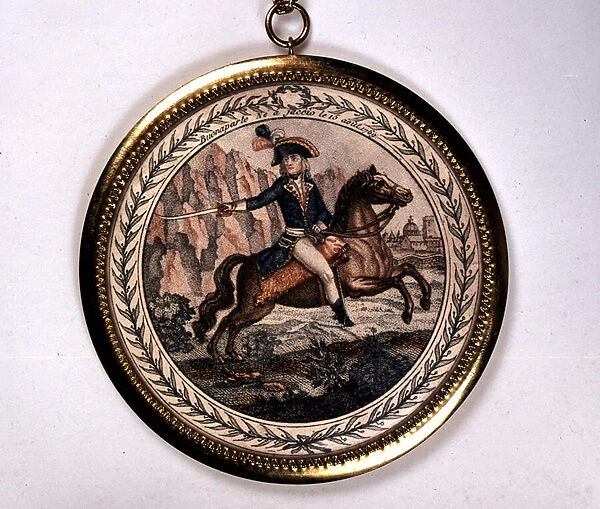 Equestrian portrait of Napoleon I (Bonaparte), n. d. late 18th