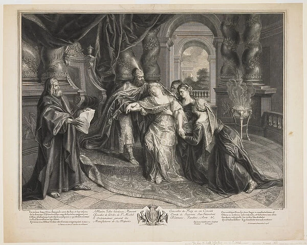 Esther before Ahasuerus, c. 1705 (engraving)