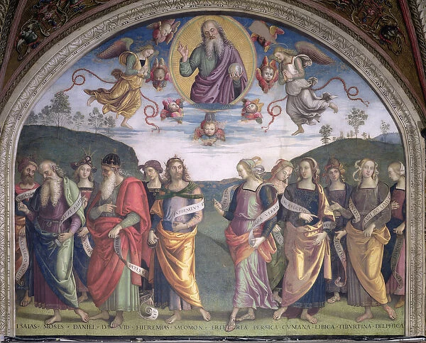 The Eternal Father in Glory with Prophets and Sibyls, from the Sala dell Udienza