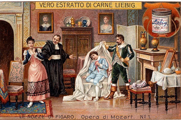 The Exposure of Cherubino, scene from The Marriage of Figaro