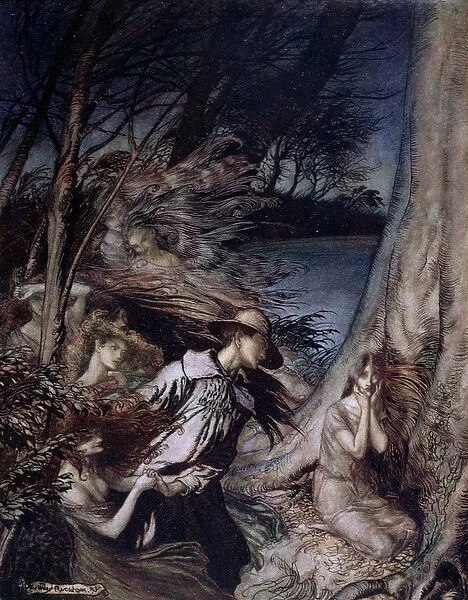 Fairy Illustration, 1912 (colour litho)