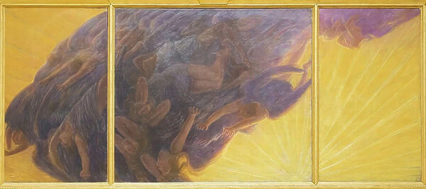 The Fall of the Angels, c. 1913, Gaetano Previati (oil on canvas)
