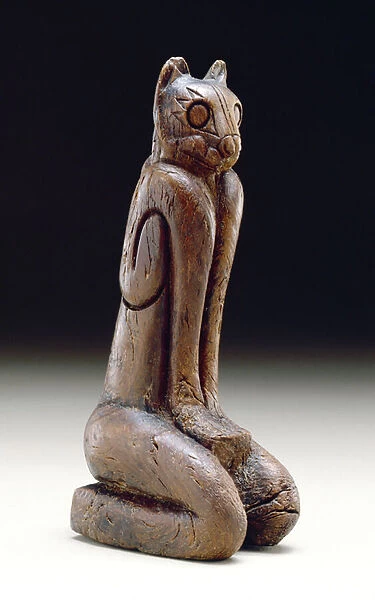 Feline figure, Calusa (wood)