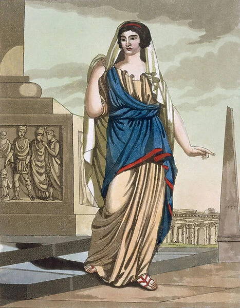 Female Citizen of Ancient Rome, a folio from L Antique Rome
