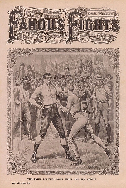 The fight between Owen Swift and Jem Cooper (litho)