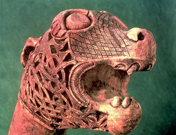 Figurehead from the Oseberg Ship, c. 800 AD