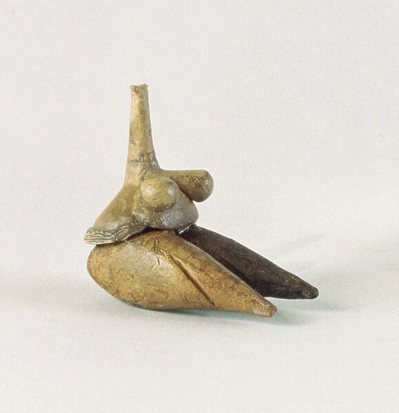 Figurine of a nude woman, known as the Venus of Sarab, from Tappeh Sarab, Iran