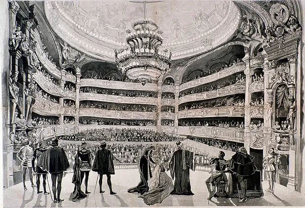First performance of Otello, opera by Giuseppe Verdi in Paris, 1887
