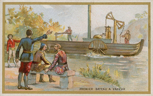 First steamboat (chromolitho)