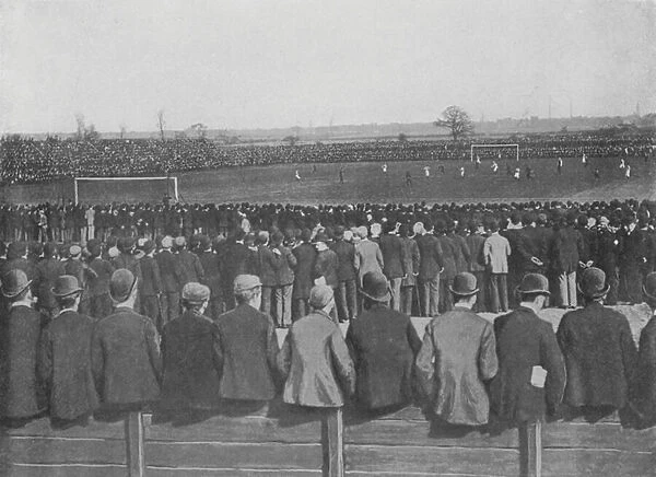 A Football Match at Manchester, c. 1895 (b  /  w photo)