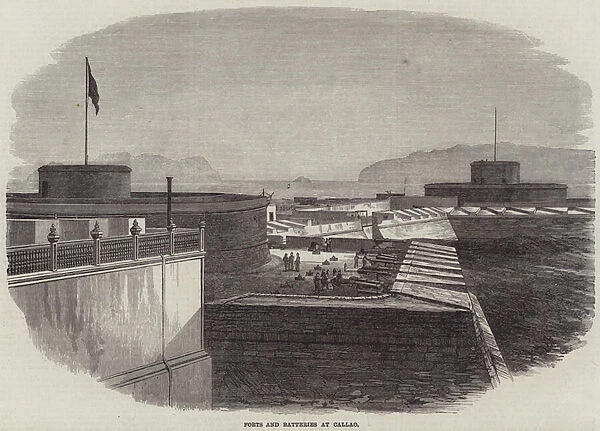 Forts and Batteries at Callao (engraving)